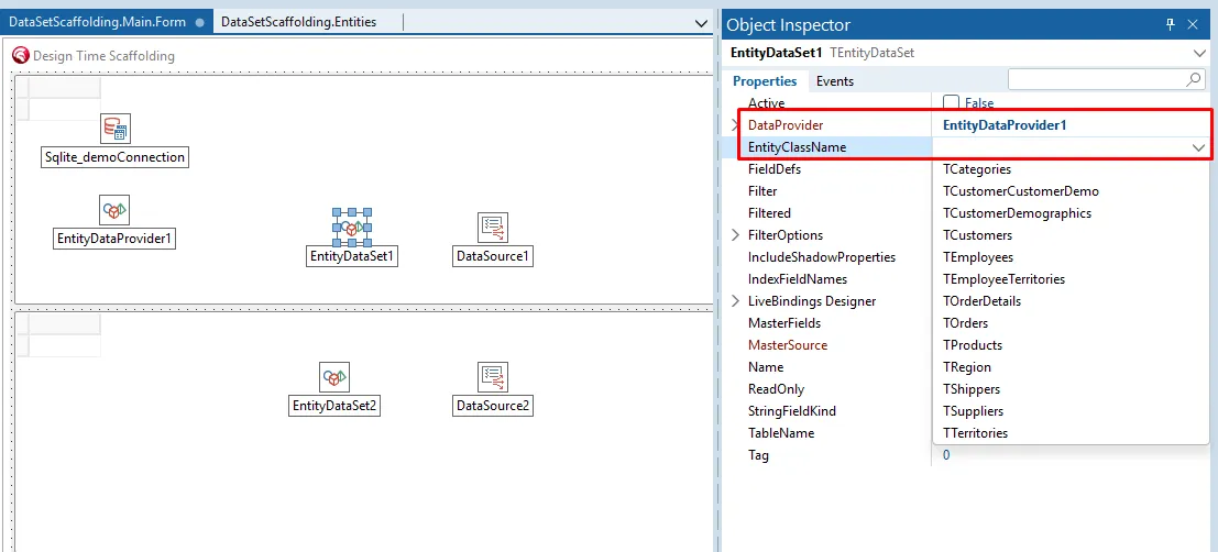 Configurando DataSet
